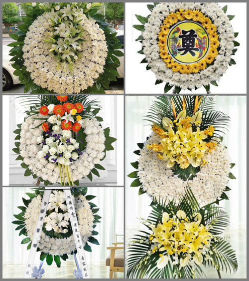河南南阳镇平县石佛寺镇坡根村花圈速递